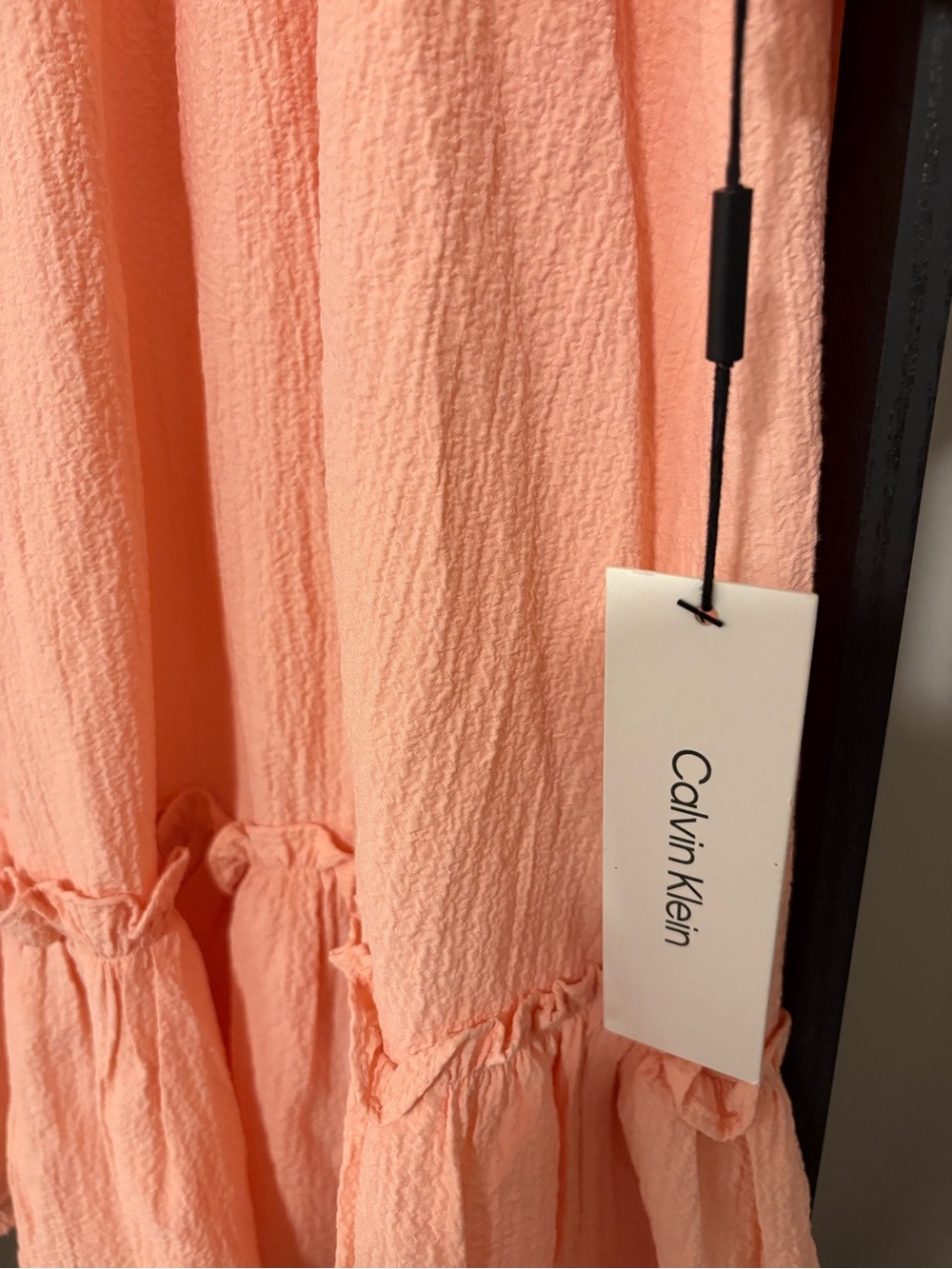 Calvin Klein Textured Peach Dress – NWT (New With Tags) - Picture 7 of 10